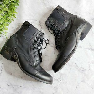 Ariat 56901 Black Leather Lace-Up Paddock Boots